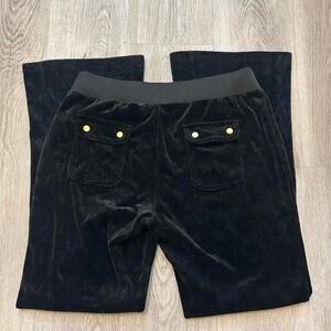 Y2k low rise flare juicy couture blue tracksuit pants